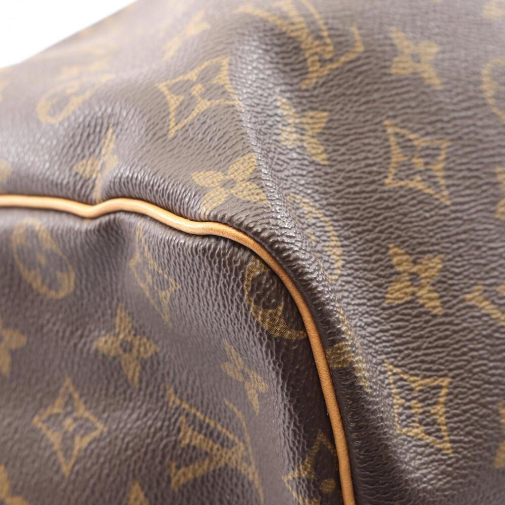 LOUIS VUITTON Brown Monogram Leather Keepall 60 Boston Bag - Picture 7 of 10